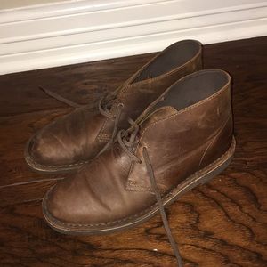 LAST PRICE DROP!! 100% Leather Clark ankle boots